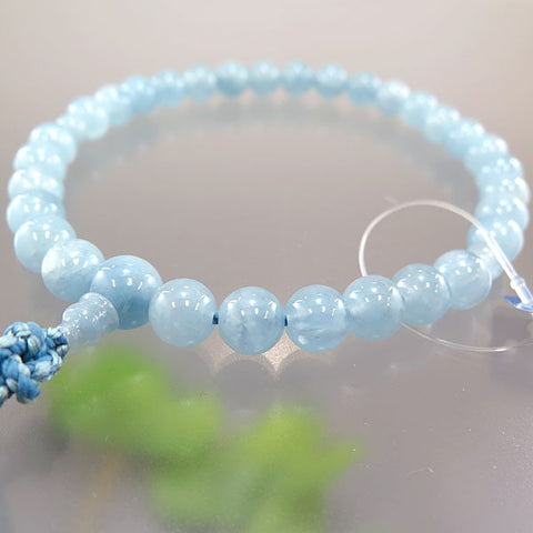 Women's prayer beads, high quality aquamarine, 8mm beads, limited edition