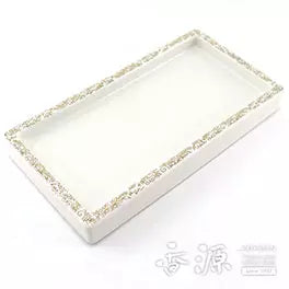 Long incense plate