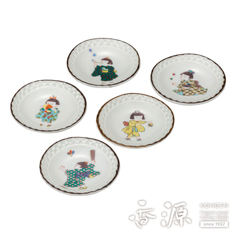 Kutani ware plate set