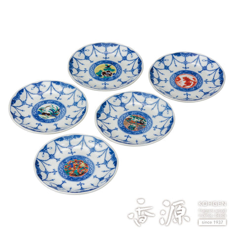 Kutani ware plate set