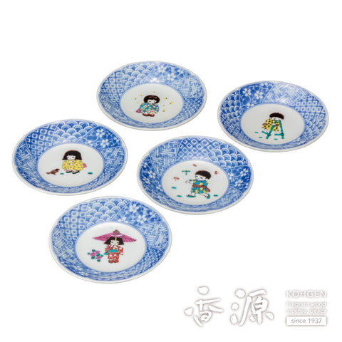 Kutani ware plate set