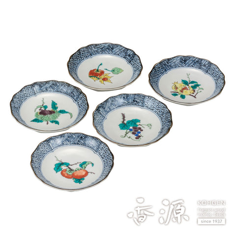Kutani ware plate set