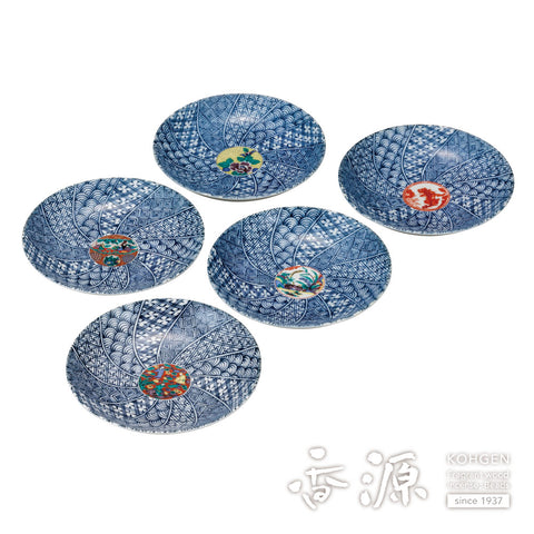 Kutani ware plate set