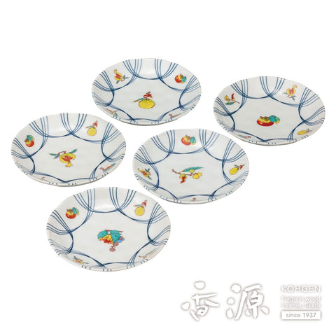 Kutani ware plate set