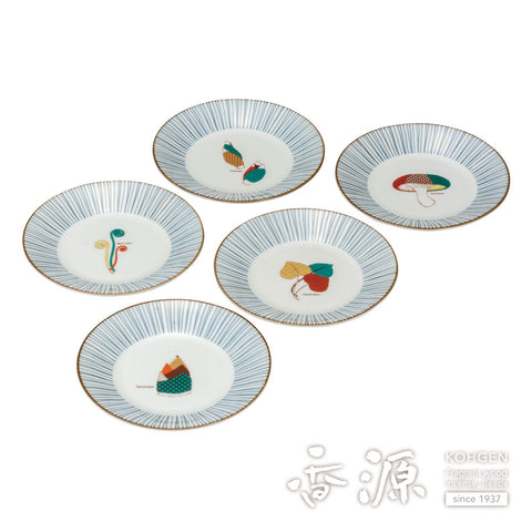 Kutani ware plate set