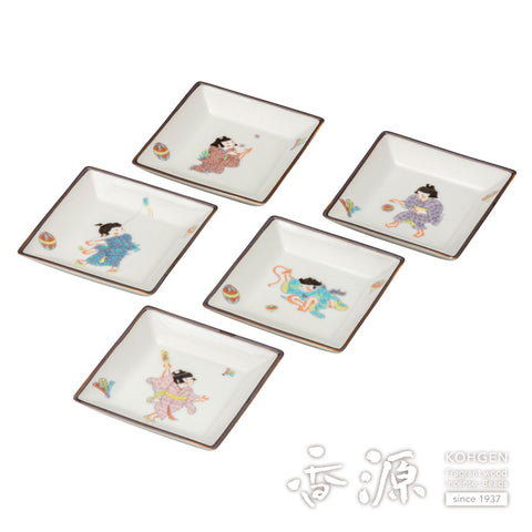 Kutani ware plate set
