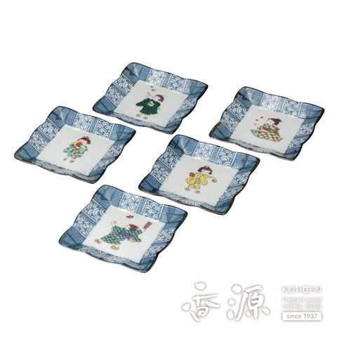 Kutani ware plate set
