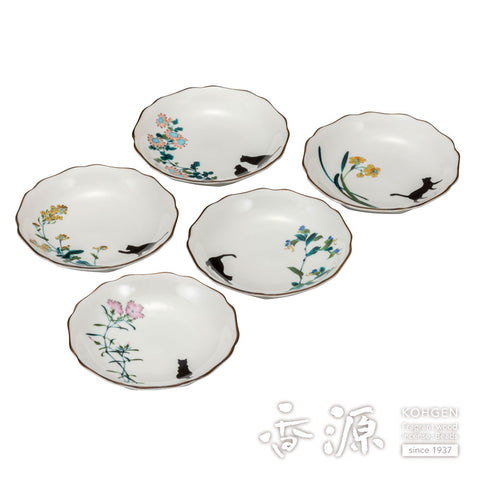 Kutani ware plate set