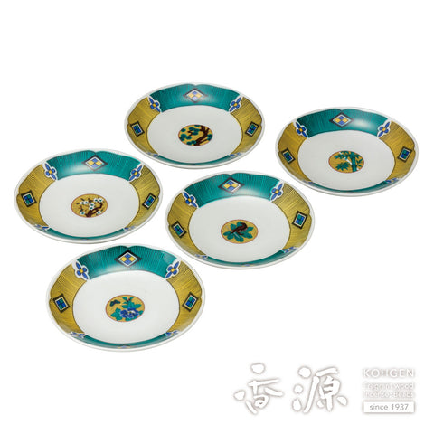 Kutani ware plate set
