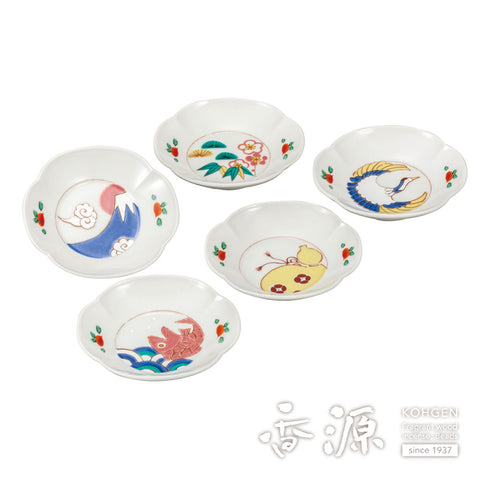 Kutani ware plate set