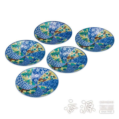 Kutani ware plate set
