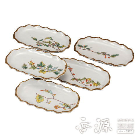 Kutani ware plate set