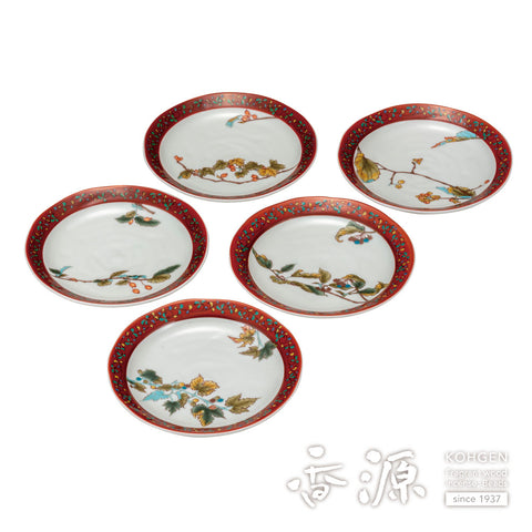 Kutani ware plate set