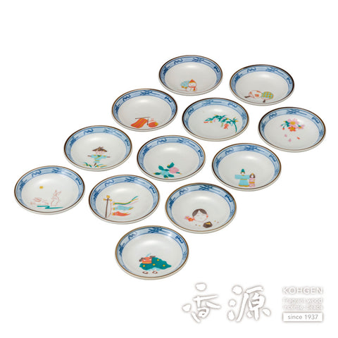 Kutani ware plate set