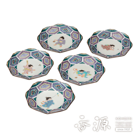 Kutani ware plate set