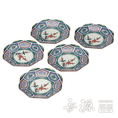 Kutani ware plate set