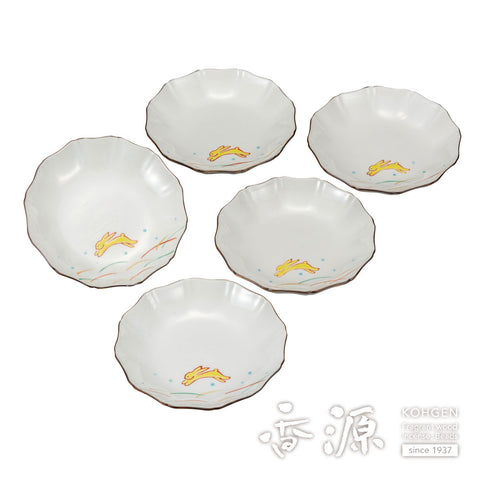 Kutani ware plate set