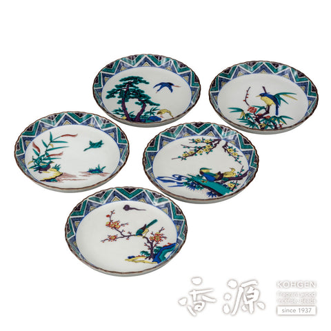 Kutani ware plate set