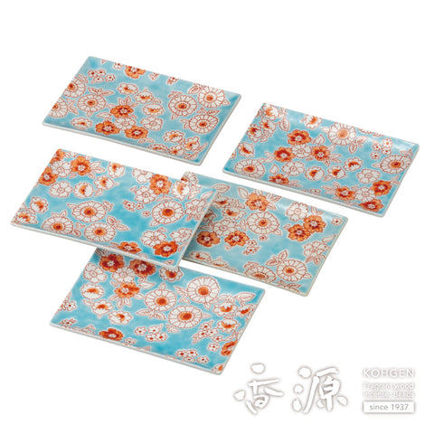 Kutani ware plate set