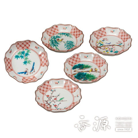 Kutani ware plate set