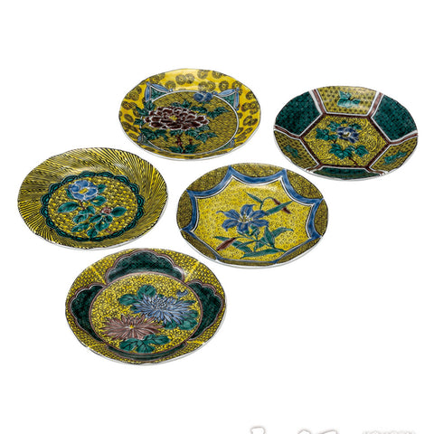 Kutani ware plate set