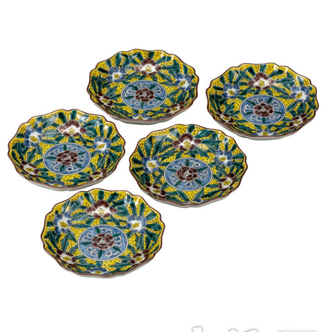 Kutani ware plate set