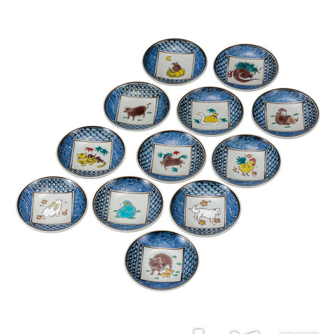 Kutani ware plate set