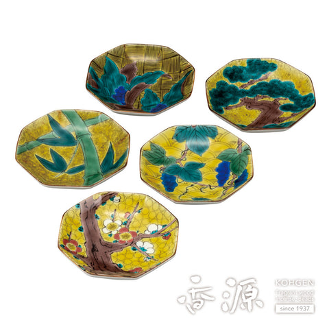Kutani ware plate set