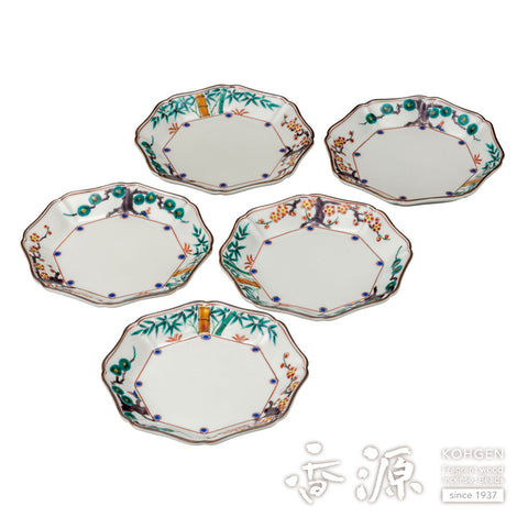 Kutani ware plate set
