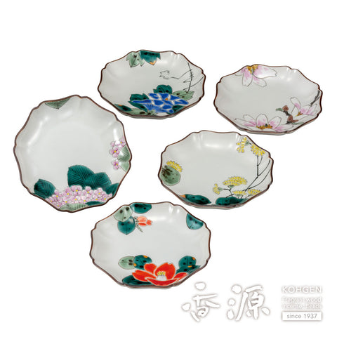 Kutani ware plate set