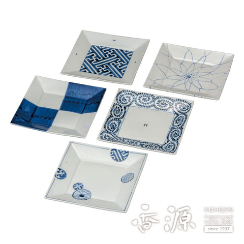 Kutani ware plate set