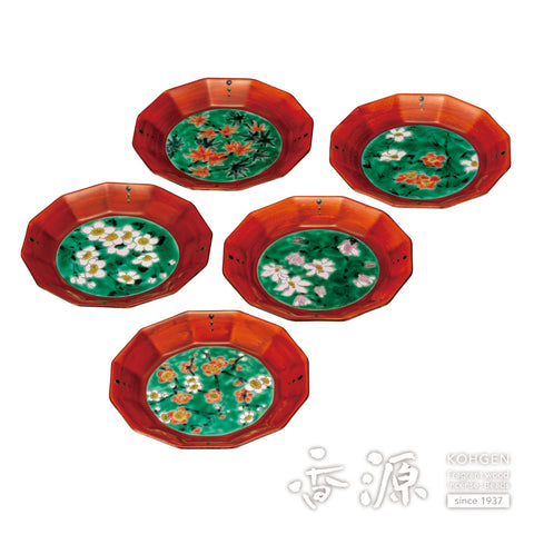 Kutani ware plate set