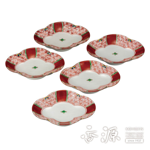 Kutani ware plate set