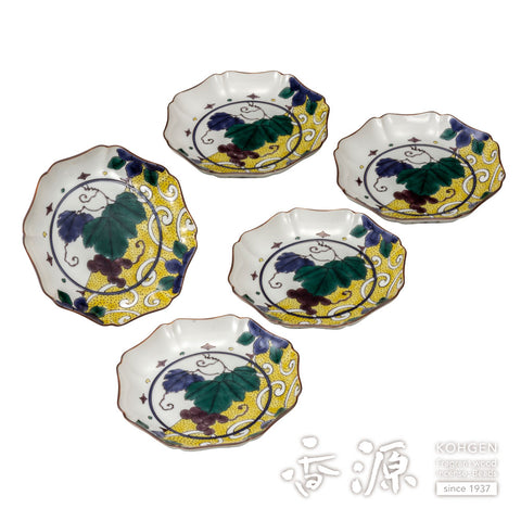 Kutani ware plate set