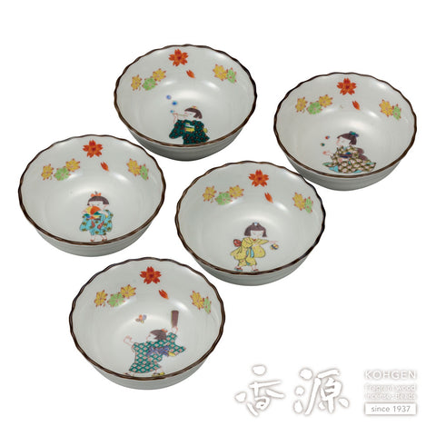 Kutani ware small bowl set