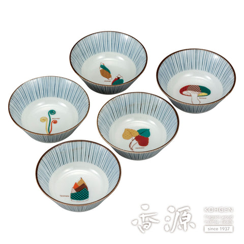 Kutani ware small bowl set