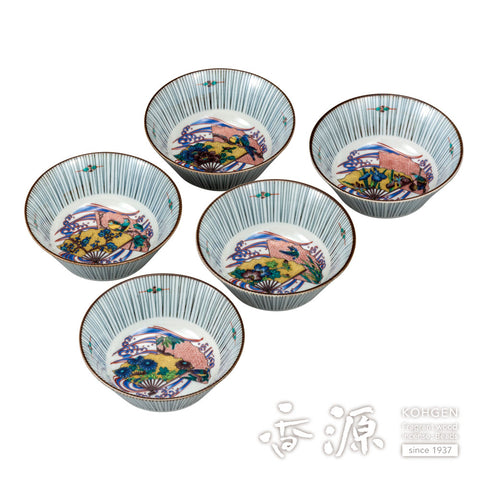 Kutani ware small bowl set