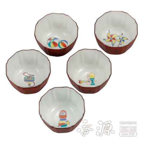 Kutani ware small bowl set