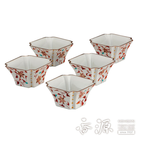 Kutani ware small bowl set