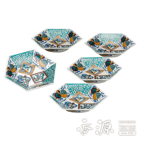 Kutani ware small bowl set