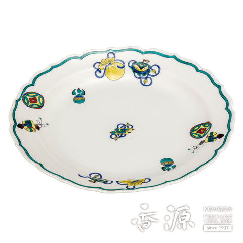 Kutani ware plate