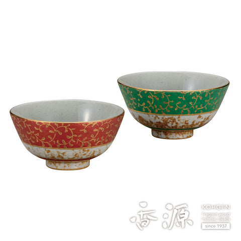 Kutani ware rice bowl