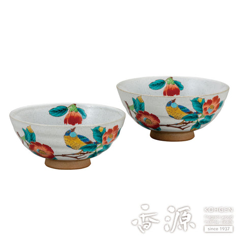 Kutani ware rice bowl