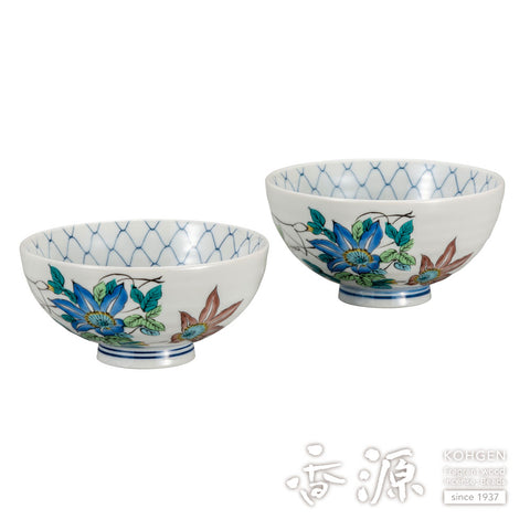 Kutani ware rice bowl