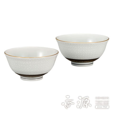 Kutani ware rice bowl