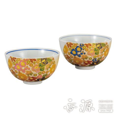 Kutani ware rice bowl