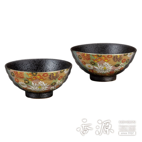 Kutani ware rice bowl