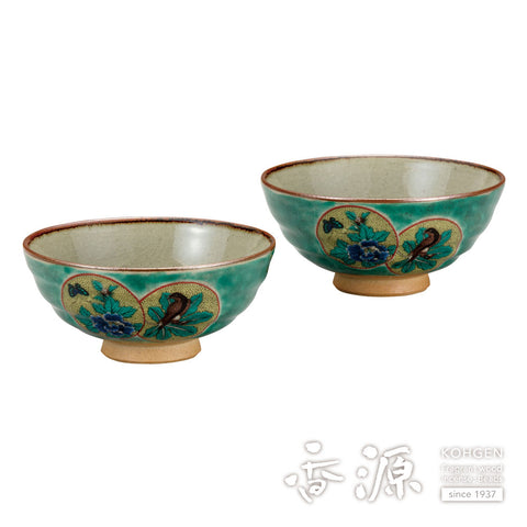 Kutani ware rice bowl