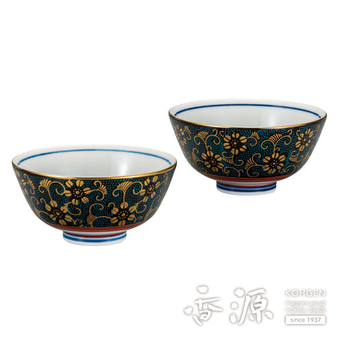 Kutani ware rice bowl