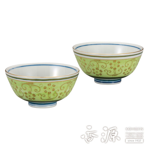 Kutani ware rice bowl